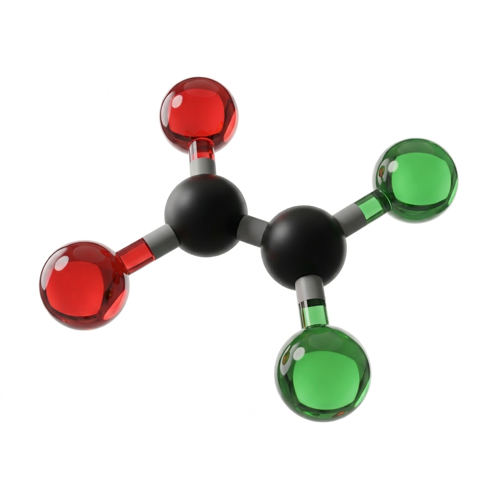 Ball-and-stick molecular model